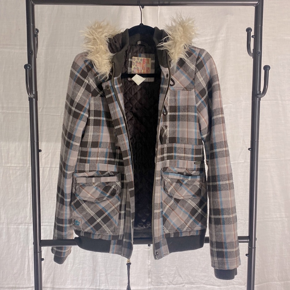 Vintage Billabong Plaid Coat